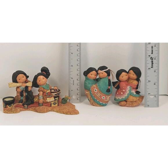 Vtg Friends Of The Feather Figurines Enesco Lot Beauty Hug Love For Many Moons - Picture 15 of 16